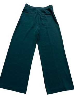 Uniqlo Wide Leg Pant Trouser Dark Green Size 4